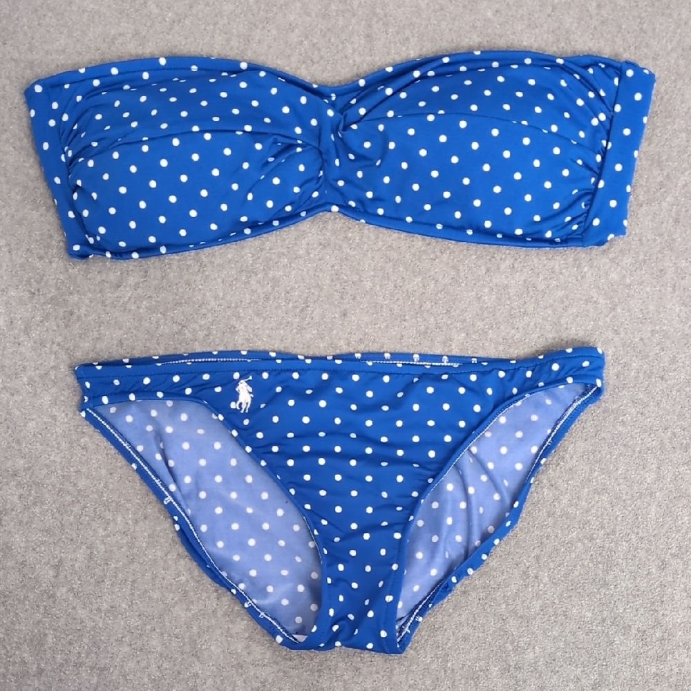 Blue Polka Dot Bikini
